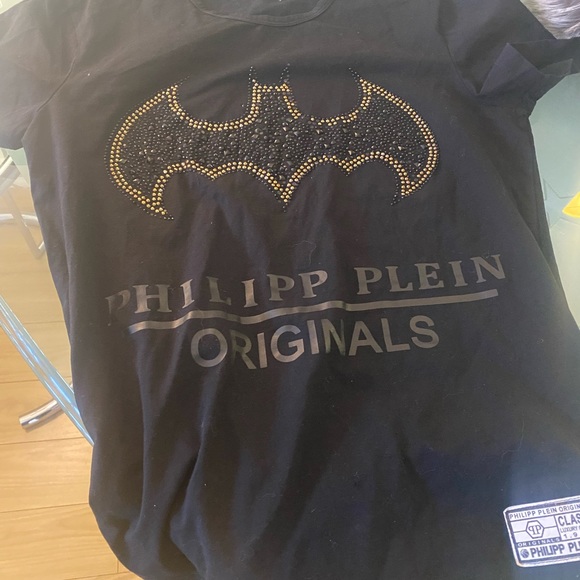Unisex philipp plein flying bat rhinestone tshirt - Picture 5 of 15